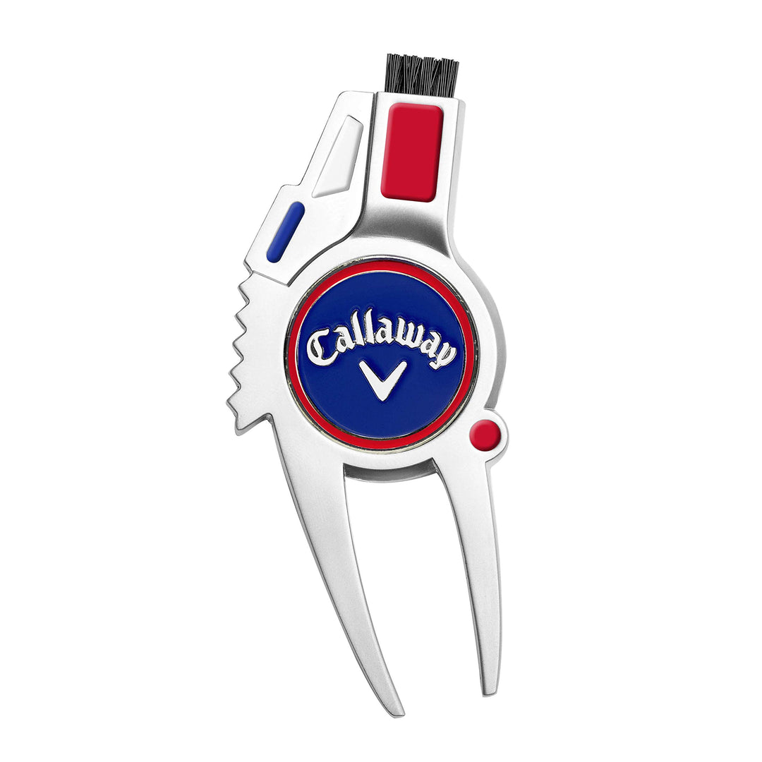 Callaway 4-in-1 Pitchgabel-Reparaturwerkzeug Rot, Weiss & Blau Rot, Weiss und Blau, Rot, Weiss & Bla