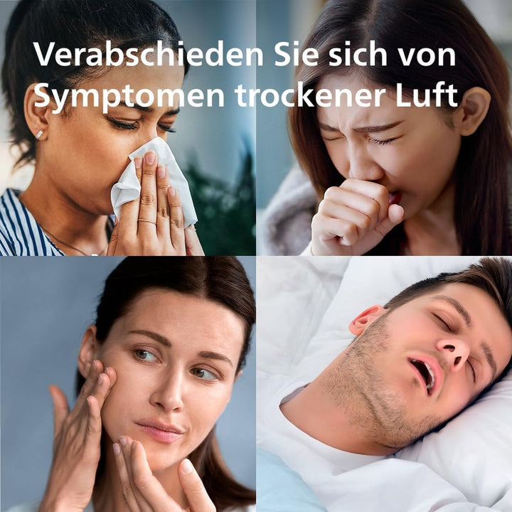 Philips 5000 Series Smart Verdunstungsbefeuchter für 45m², 12dB Ultra-leise, Schlafmodus, 99% wenige