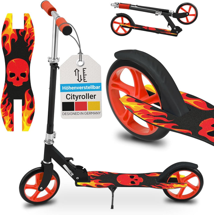 ArtSport Cityroller Scooter mit Big Wheel Räder & Tragegurt - Für Kinder ab 3 Jahren - 4 Designs 88