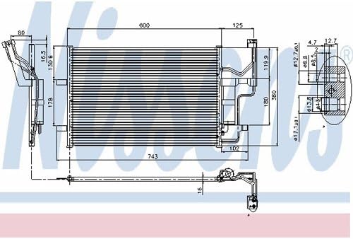 Nissens 94902 Kondensator, Klimaanlage