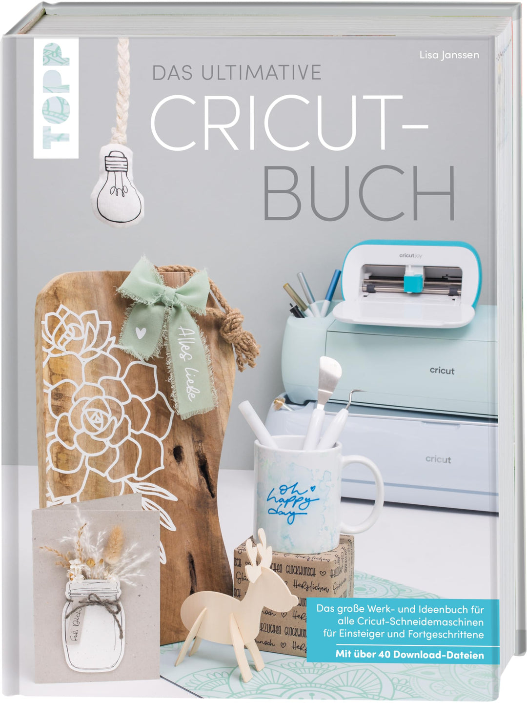 Das ultimative Cricut-Buch: Das grosse Werk- und Ideenbuch für alle Cricut-Schneidemaschinen für Ein