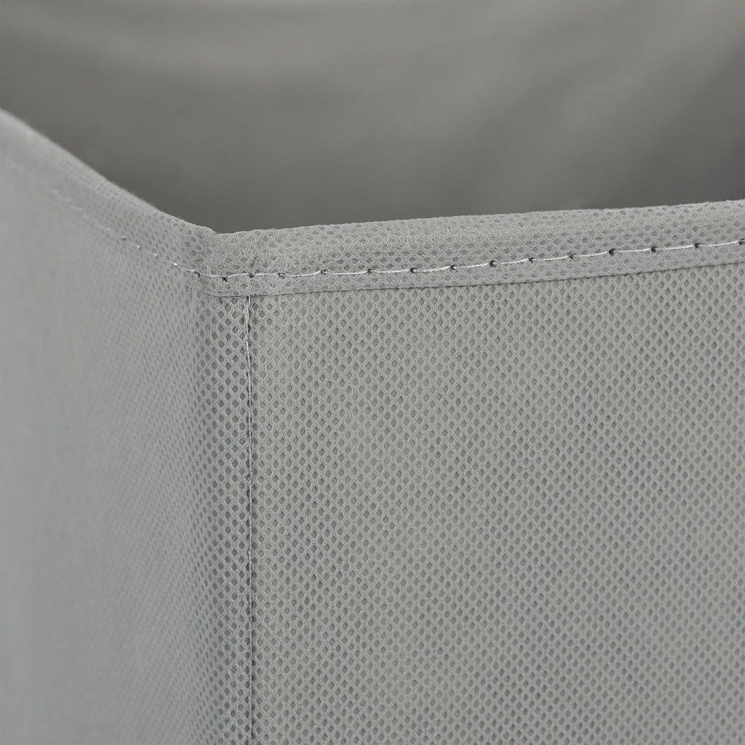 Relaxdays Aufbewahrungsbox 4er Set, Faltbare Regalboxen, HxBxT: 30 x 30 x 30 cm, Grifflöcher, Faltbo