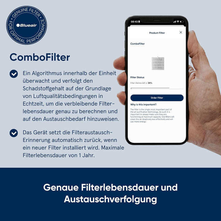 Blueair DustMagnet 5440i Luftreiniger, 33 m²-79 m², Luftreiniger mit HEPASilent reinigt die Luft, en