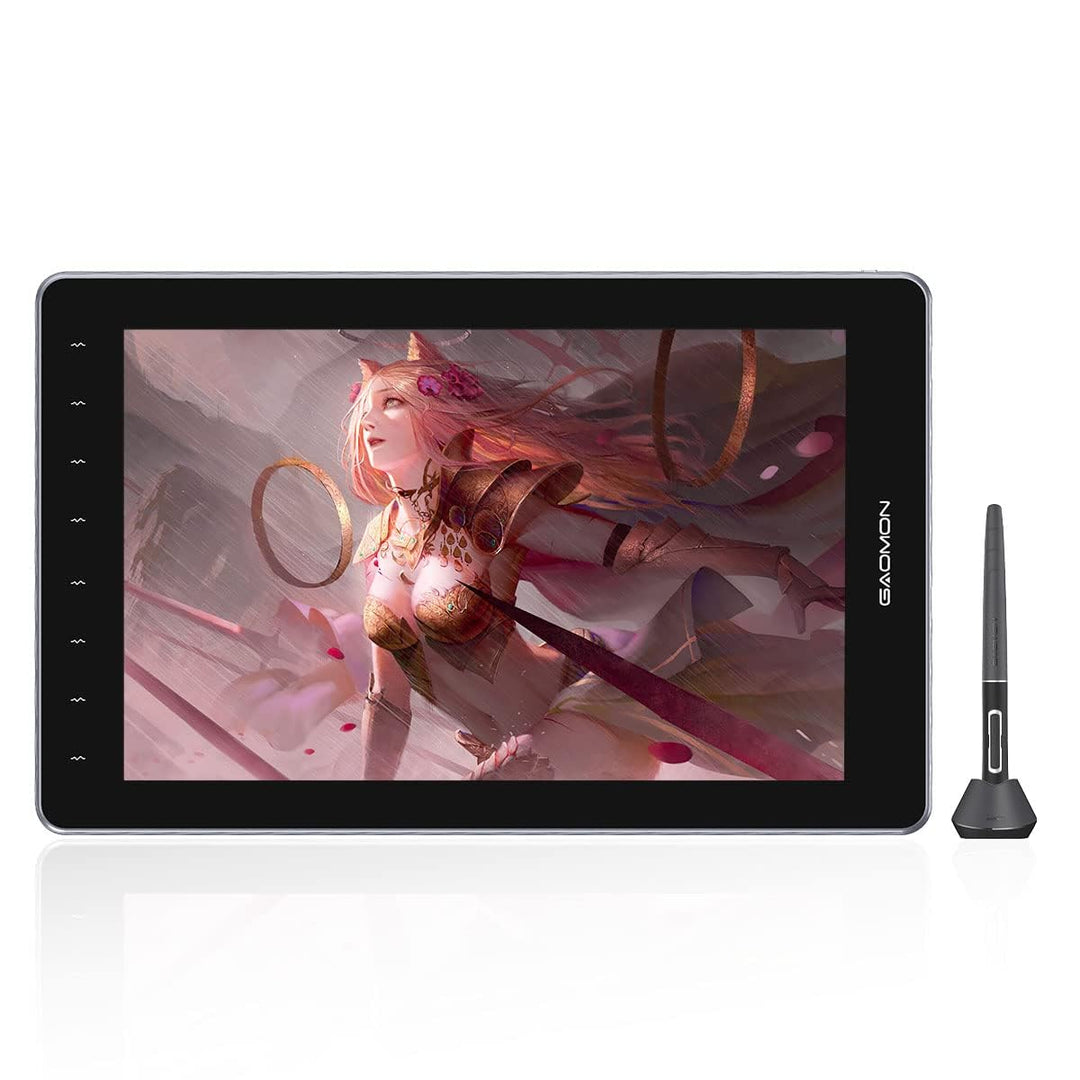 GAOMON PD1610 Grafiktablett mit 2.5K QHD 120% sRGB Full Lamination Screen, 8192 Levels Upgraded Batt