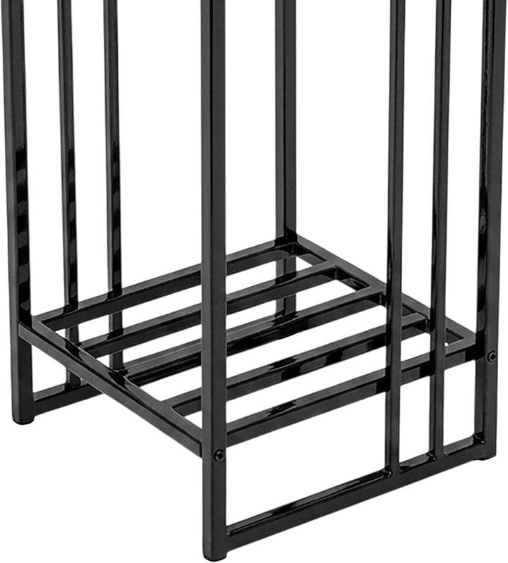 Metall Blumenständer 3er Set Schwarz – Pflanzenständer Metall rechteckig 55 - 75 - 95 cm – Moderner