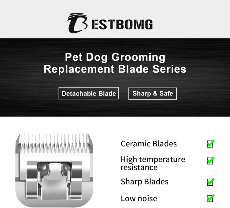 BESTBOMG Ersatzmesser für Hundepflege, kompatibel mit Heiniger/Moser Max45/Andis/Oster A5 Schermasch