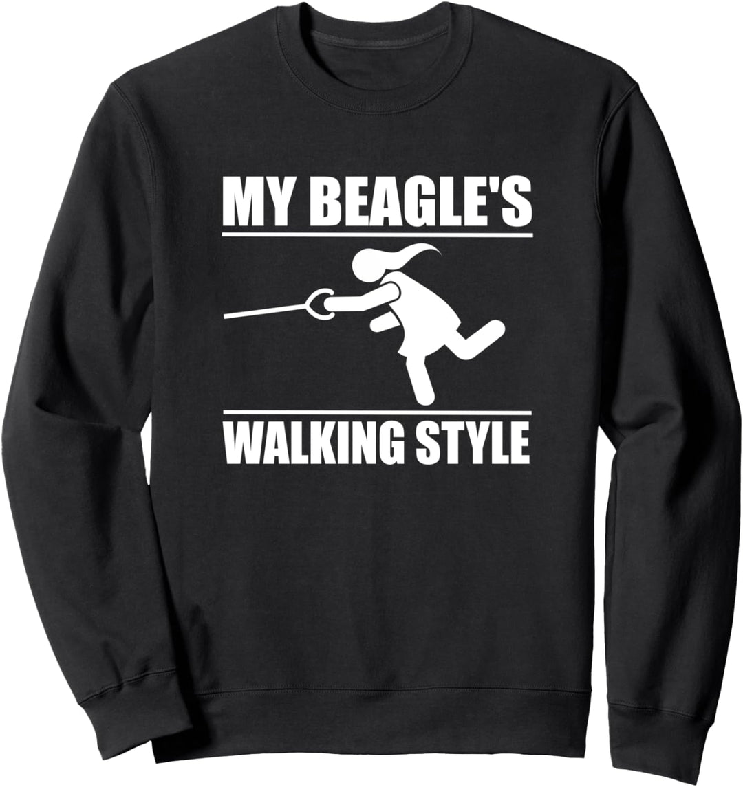Humorvoller Beagle Gehstil (Frauen) Sweatshirt