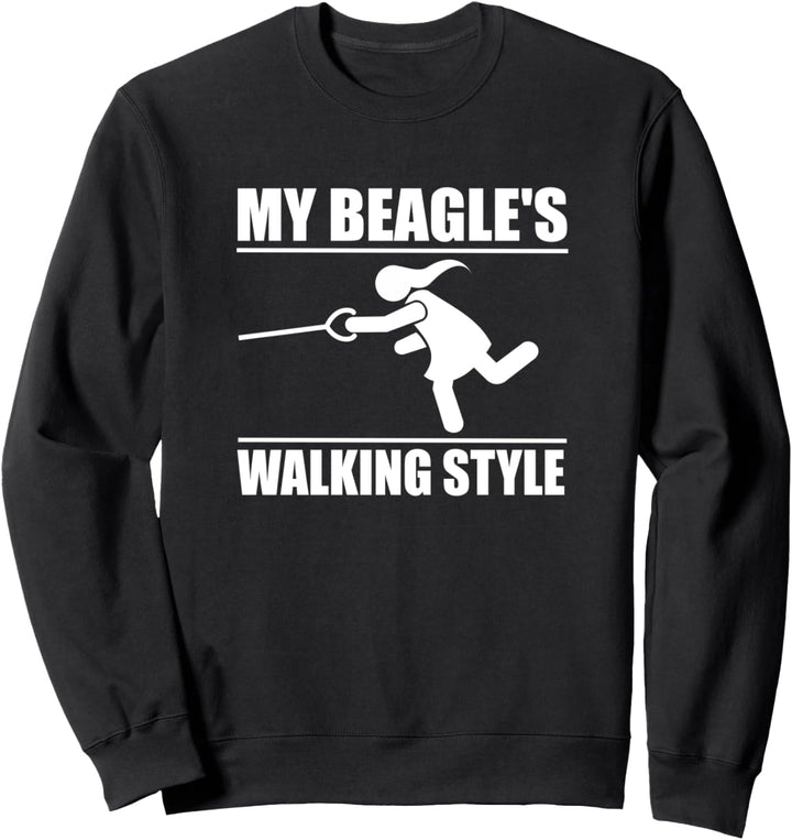 Humorvoller Beagle Gehstil (Frauen) Sweatshirt