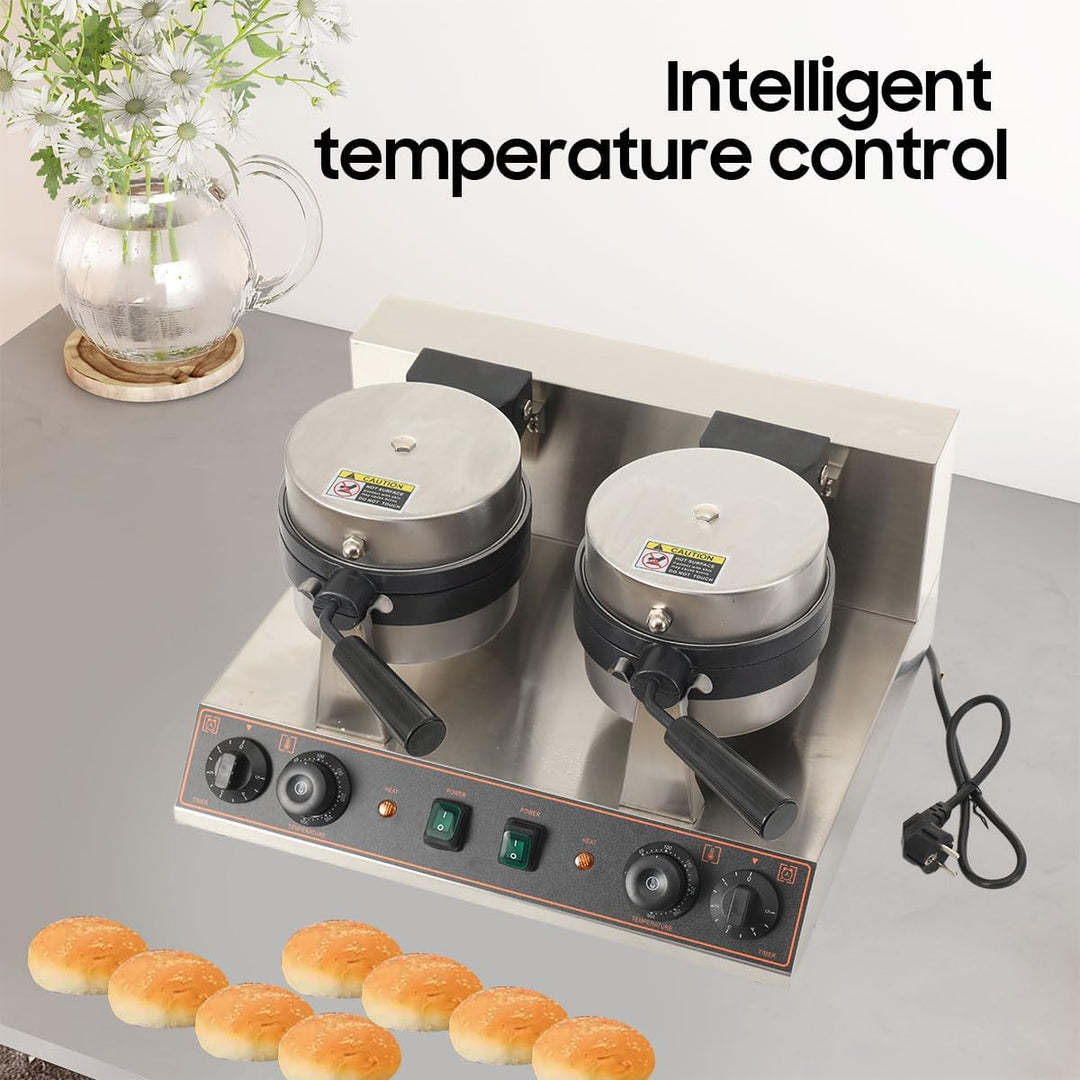 Elektrische UFO-Burger-Presse, Kommerzielle Doppelkopf-Burger-Maker, 2600W Eiscreme-Burger-Maschine,