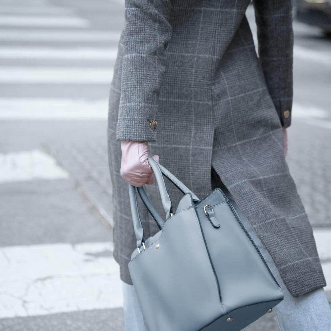 Downholme Klassische Lederhandschuhe mit Innenfutter aus Kaschmir für Damen XS Rosa, XS Rosa