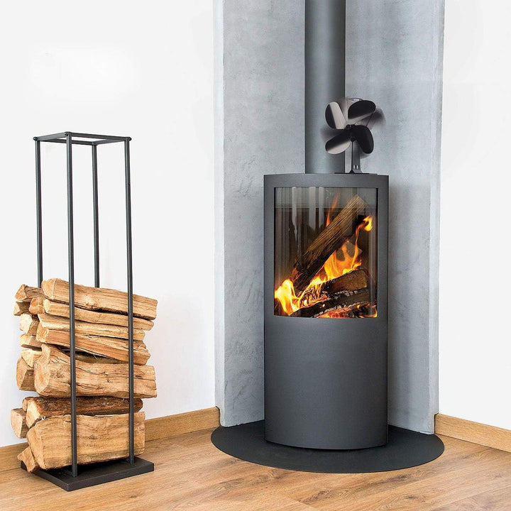 Carlo Milano Ofenlüfter: Stromloser Kaminofen-Ventilator mit 4 Lüfter-Blättern, für 65-345 °C (Wärme