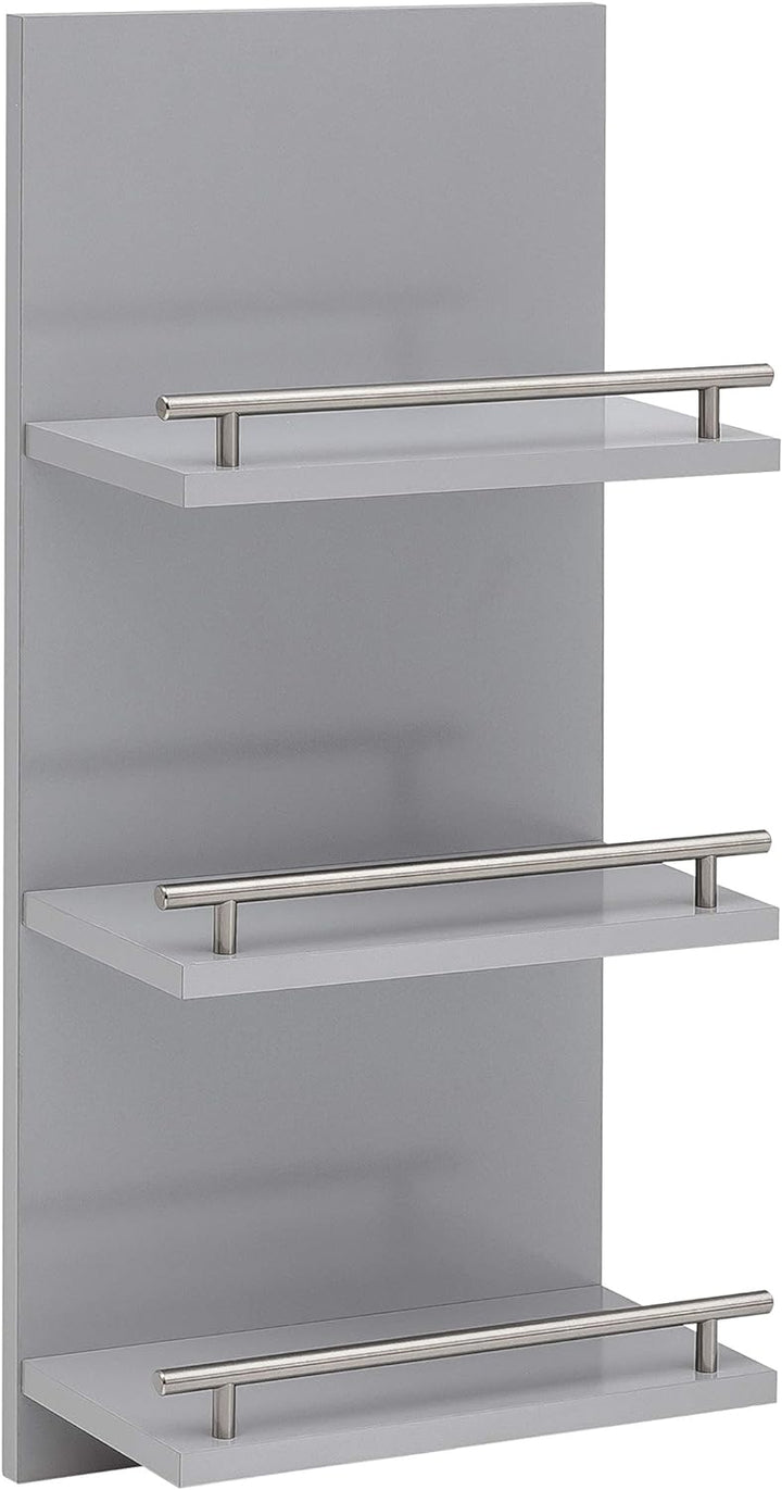 Schildmeyer Regal, Silber Glanz, 30,3/17,4/70,2 cm, Silber Glanz