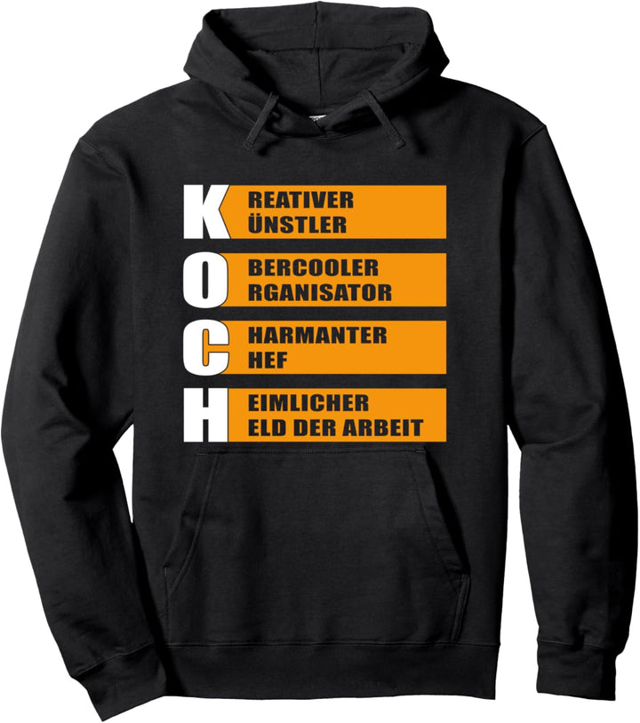 Koch Synonym lustiger Hingucker Pullover Hoodie