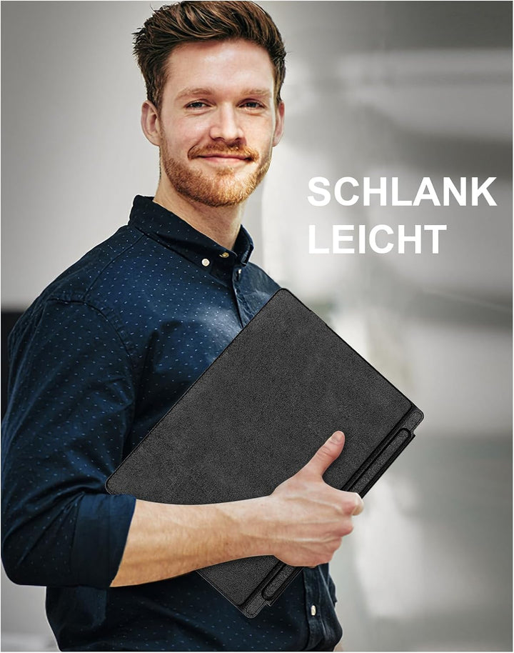 MoKo Deutsche QWERTZ Bluetooth Tastatur mit Hintergrundbeleuchtung & Touchpad für Microsoft Surface