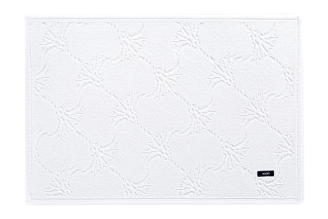 Joop! Badteppich New Cornflower 60 x 90 cm weiss