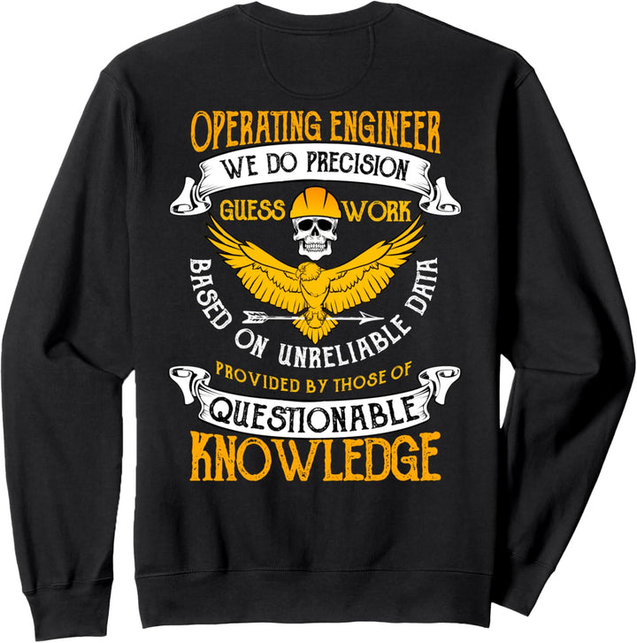 Betriebsingenieure entwerfen auf der Rückseite der Kleidung Sweatshirt