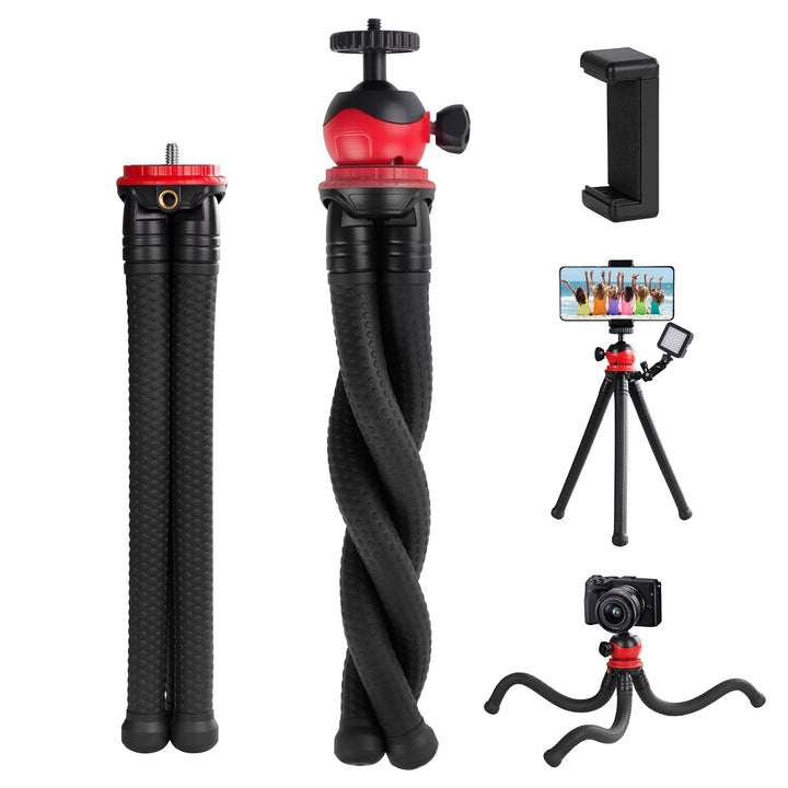 Flexibles, biegbares Stativ für iPhone und Action-Kameras, Mini-Handstativ für Vlogging, Reisen und