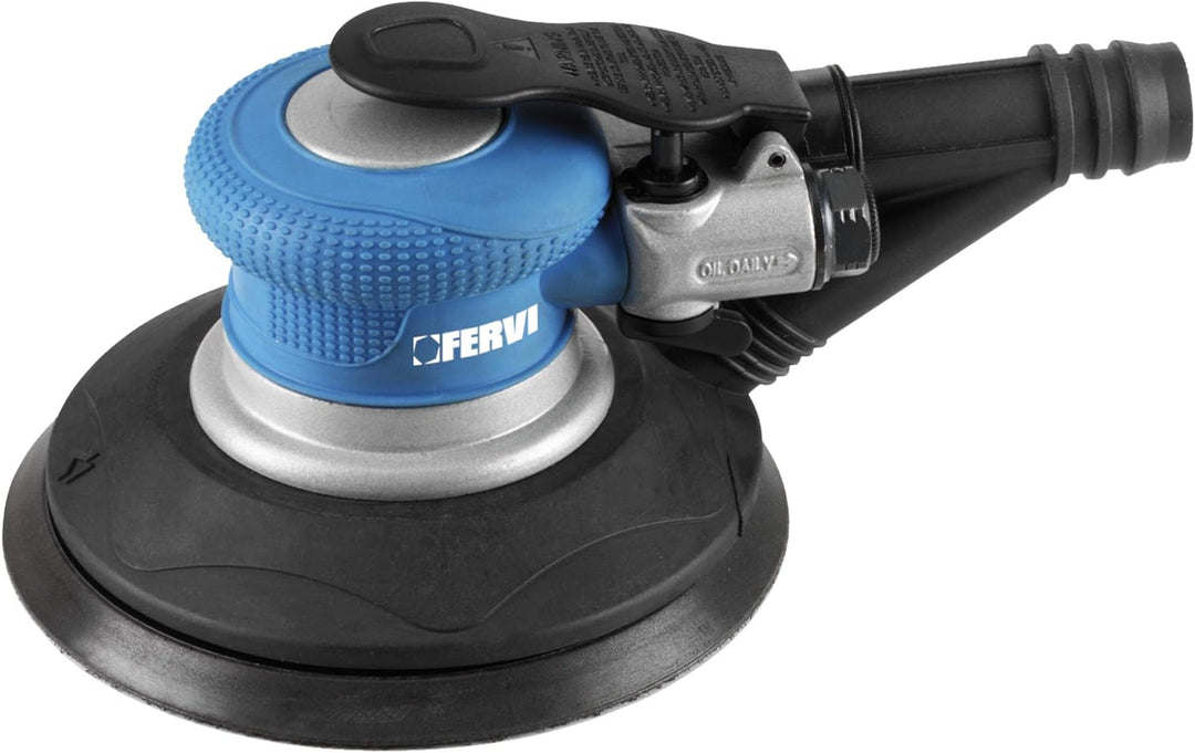 Fervi 0421 Ro Torbital Pneumatischer Schleifer, Cyan/Schwarz