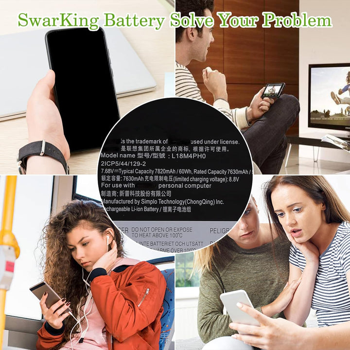 SwarKing Ersatz Akku Kompatibel mit Lenovo Ideapad Yoga C940-14IIL Series Notebook 5B10T11585 5B10T1
