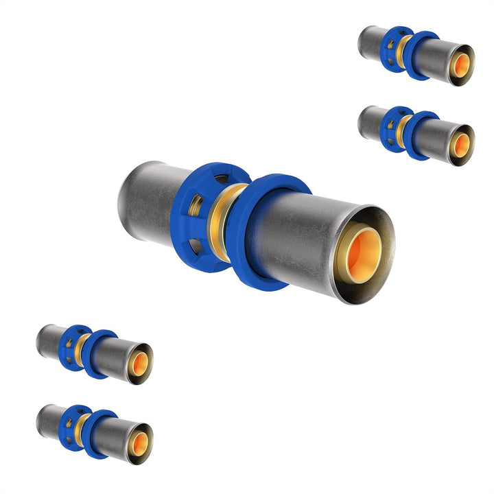 KIRCHHOFF | MSVR Rohr | 5er Set | Pressfitting 20 mm | Aluverbundrohr | für Heizung | Fussbodenheizu