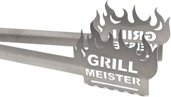 Grillzange Motiv Grill Meister, spülmaschinengeeignet, Geschenkidee, Männergeschenk, Geschenk für Pa