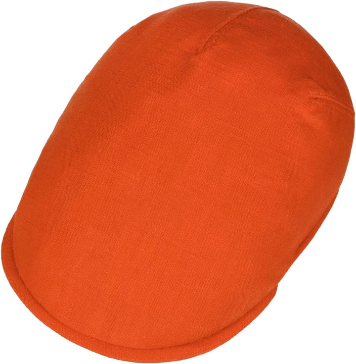 LIERYS Flatcap Meliert Dunkelblau Elegantes Design Stylisches Accessoire S Orange, S Orange