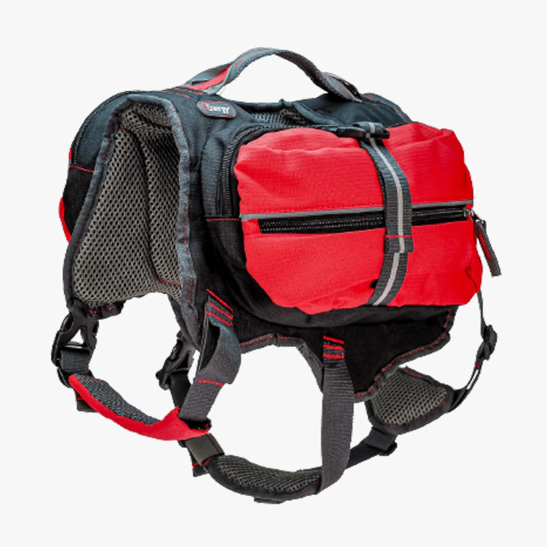 iEnergy™ MAL Hunderucksack - Wetterfester Rucksack für Hunde – Gut gepolsterter Wanderrucksack (Klei