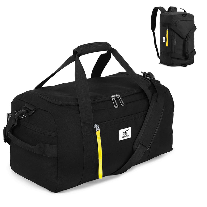SKYSPER Sporttasche Herren 40l, Sporttasche mit Rucksackfunktion Reisetasche Gym Tasche mit Schuhfac