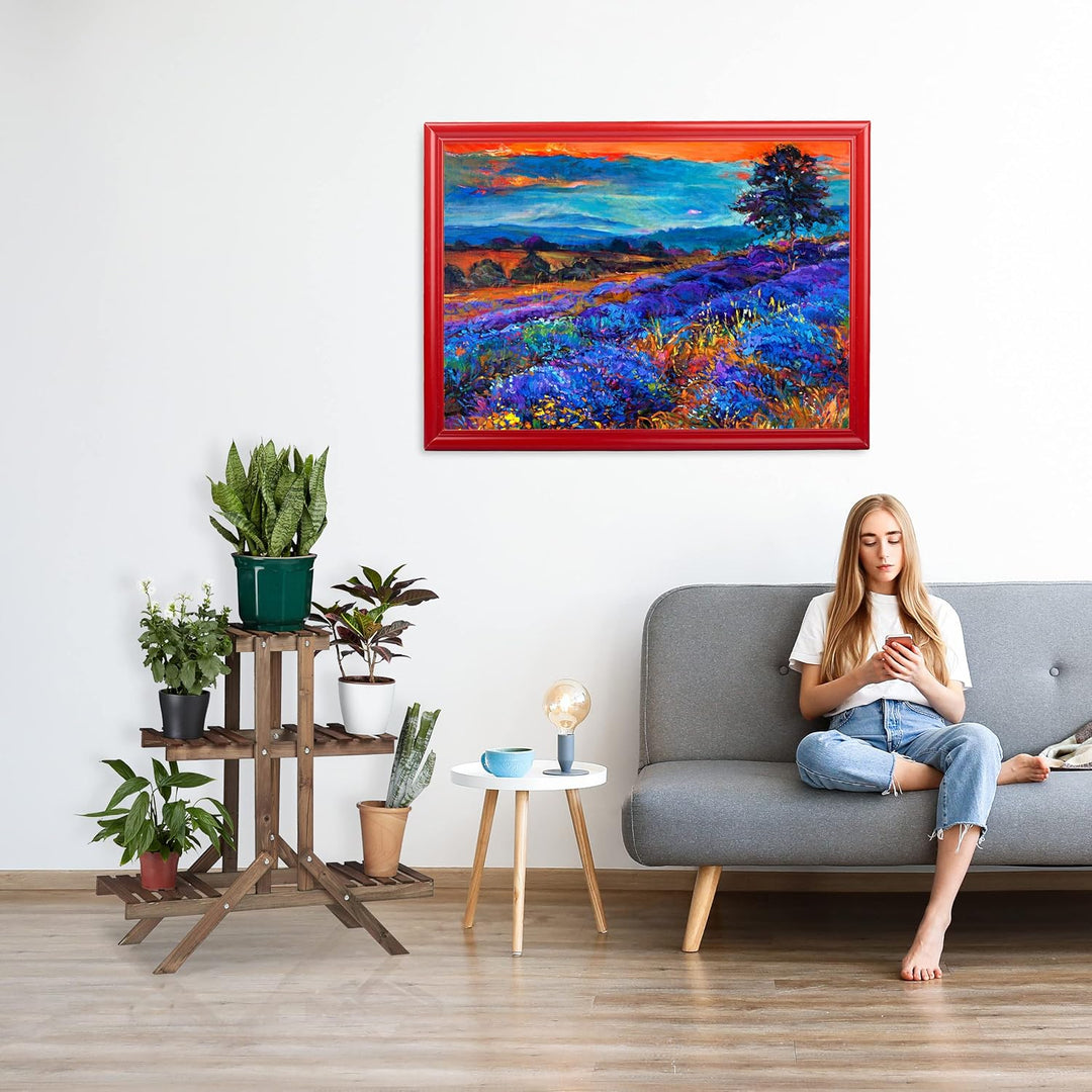 Relaxdays 2X Pflanzentreppe im Set, Blumentreppe, Blumenregal, Pflanzenregal, Etagere, Blumenständer