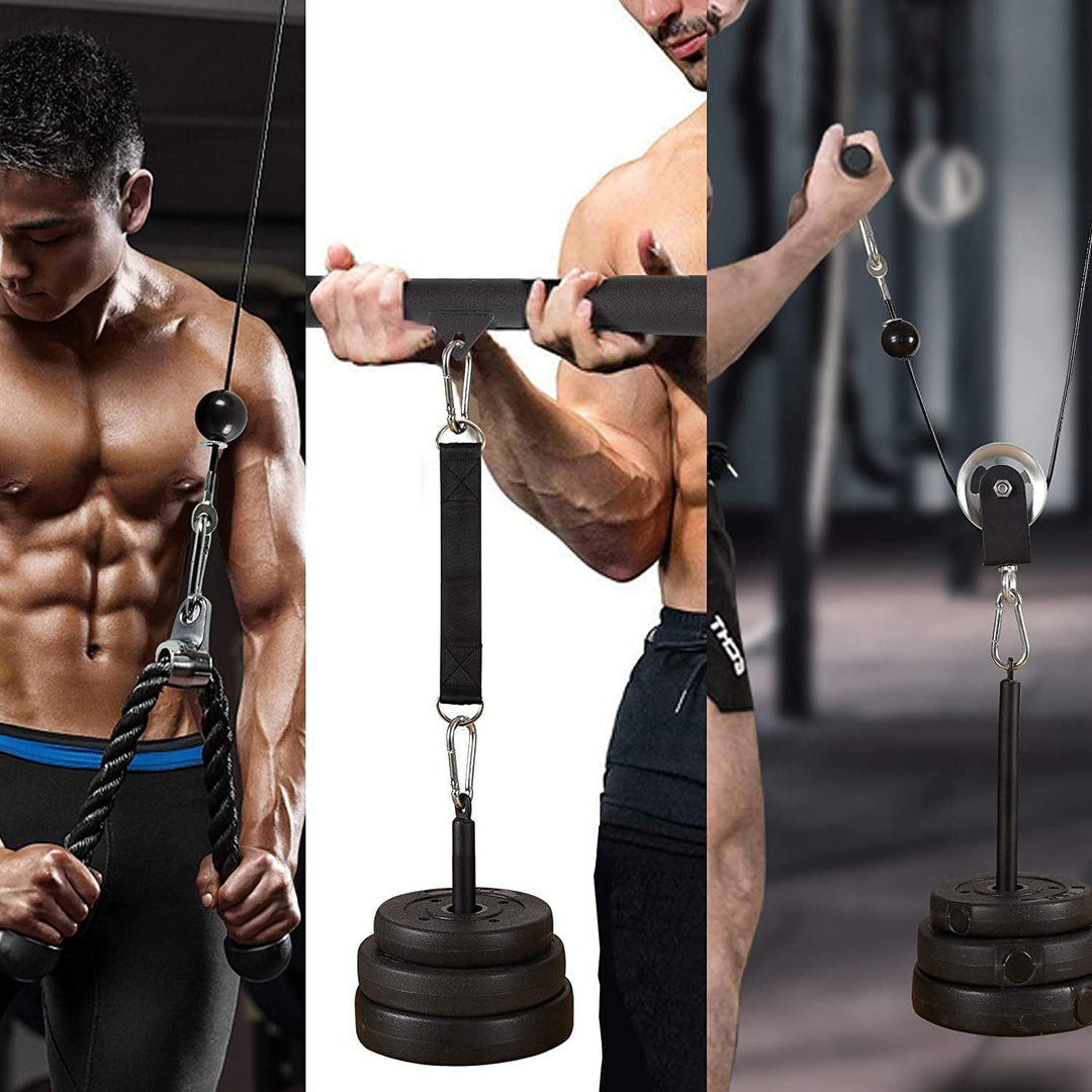 Seilzug-Fitness Professionelle Kabelzug Pulley Unterarmtrainer Frauen Männer Trizeps Seil Gewicht Fi