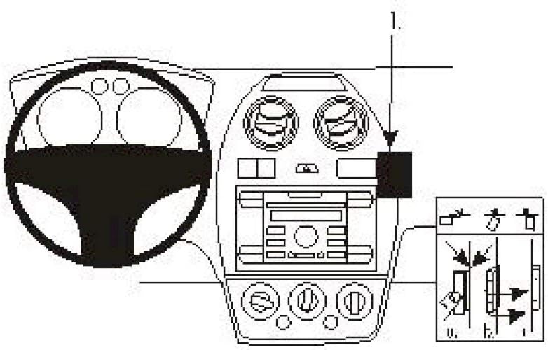 Brodit 853730 ProClip Halterung, schwarz