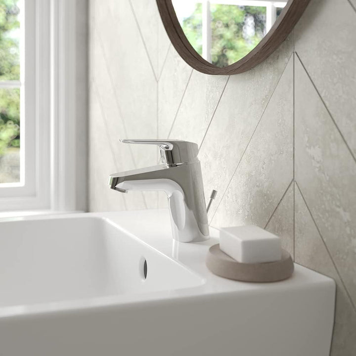 Ideal Standard B1811AA Ceraflex Waschtischarmatur, Chrome, Basin Mixer with Waste, Basin Mixer with