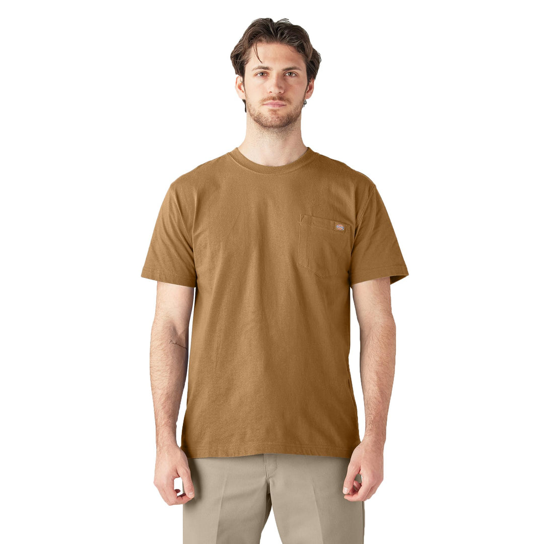 Dickies T-Shirt für Herren, kurzärmelig, schwer, Rundhalsausschnitt S Braun Duck, S Braun Duck