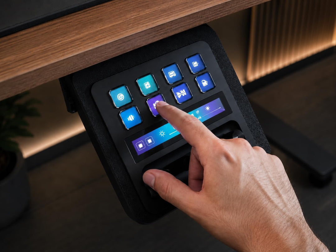 Tischhalterung für Elgato Stream Deck +, Platzsparend, Versenkbar, Zubehör zur Organisation von Gami