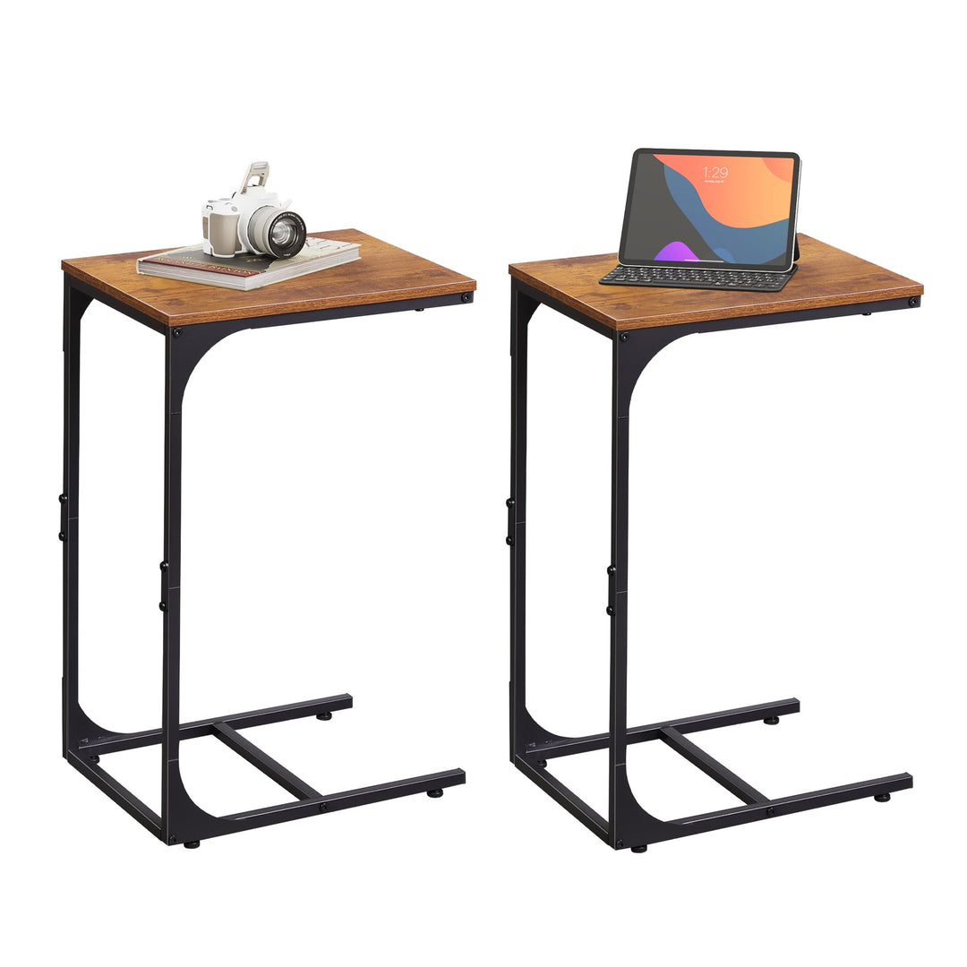 WLIVE Beistelltisch Couch, C Form Sofatisch, 30 x 40 x 62 cm, Beistelltische fürs Wohnzimmer, Schlaf