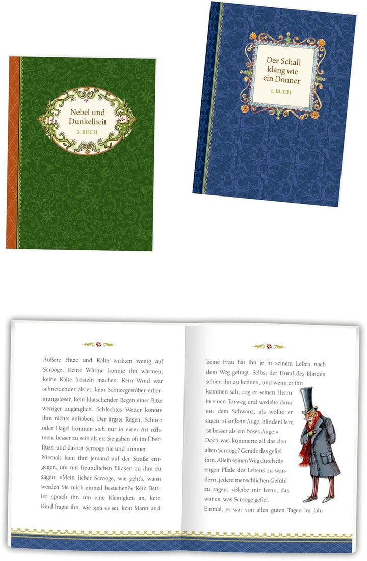 Buchbox-Adventskalender – Charles Dickens Eine Weihnachtsgeschichte: in 24 BüchleinDie bibliophile B