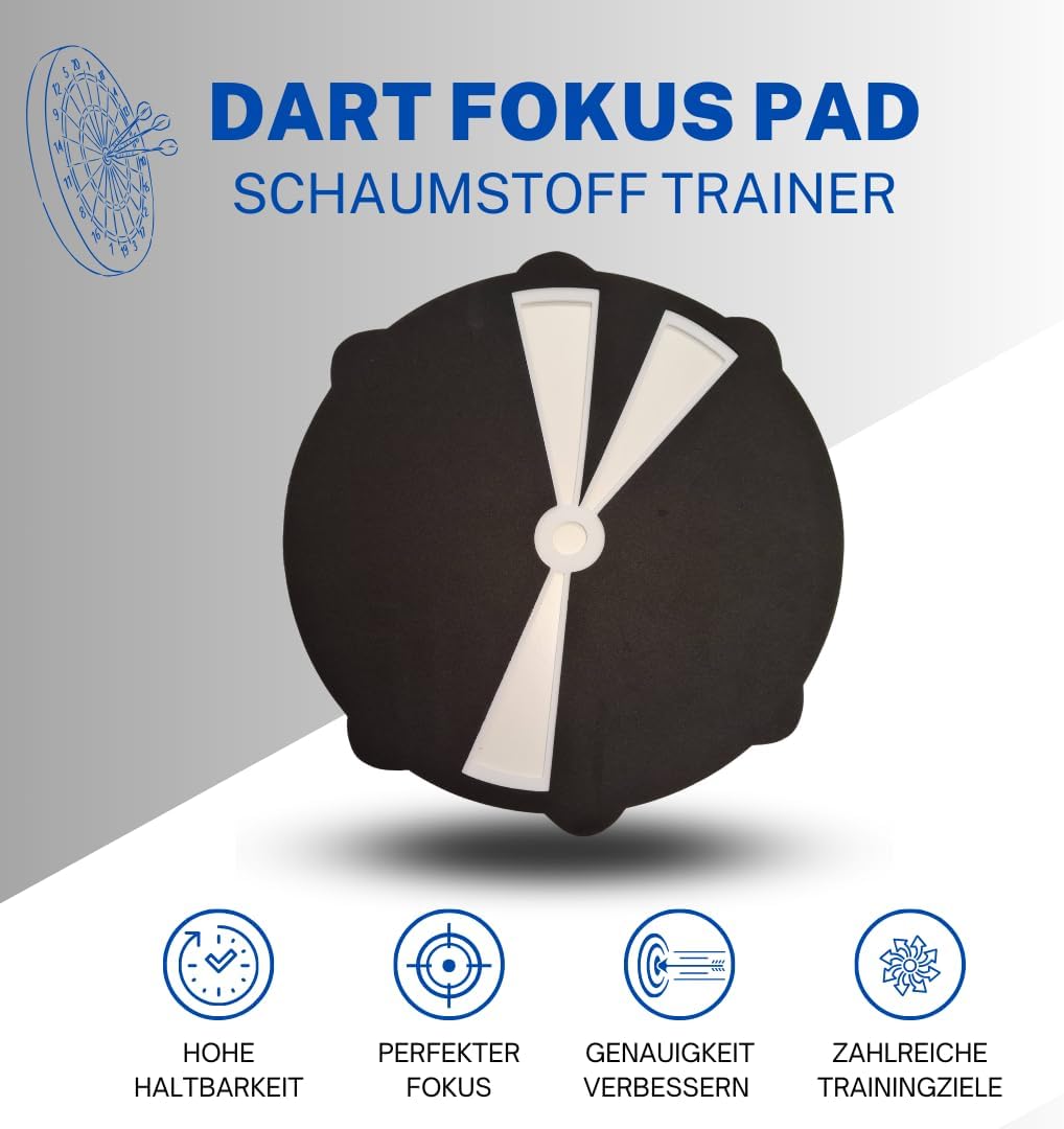 Target Foam Dart Trainer Schaumstoff Segmente 20, 19, 18" - Dartscheibe aus Schaumstoff -Dart Zubehö