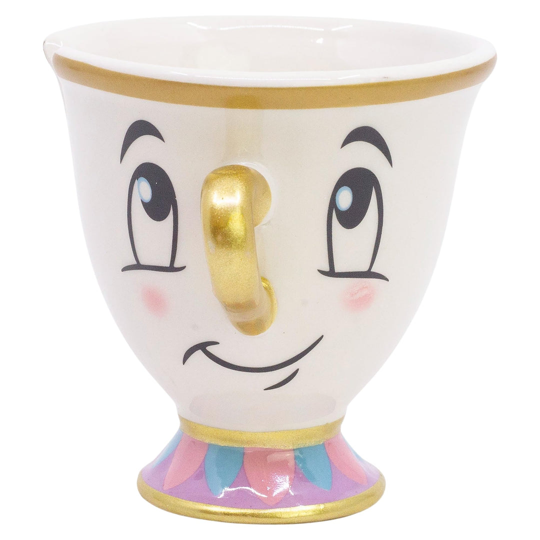 Stor 190 ml 3d geformt Keramikbecher - Schönheit und das Biest Chip in Geschenkbox