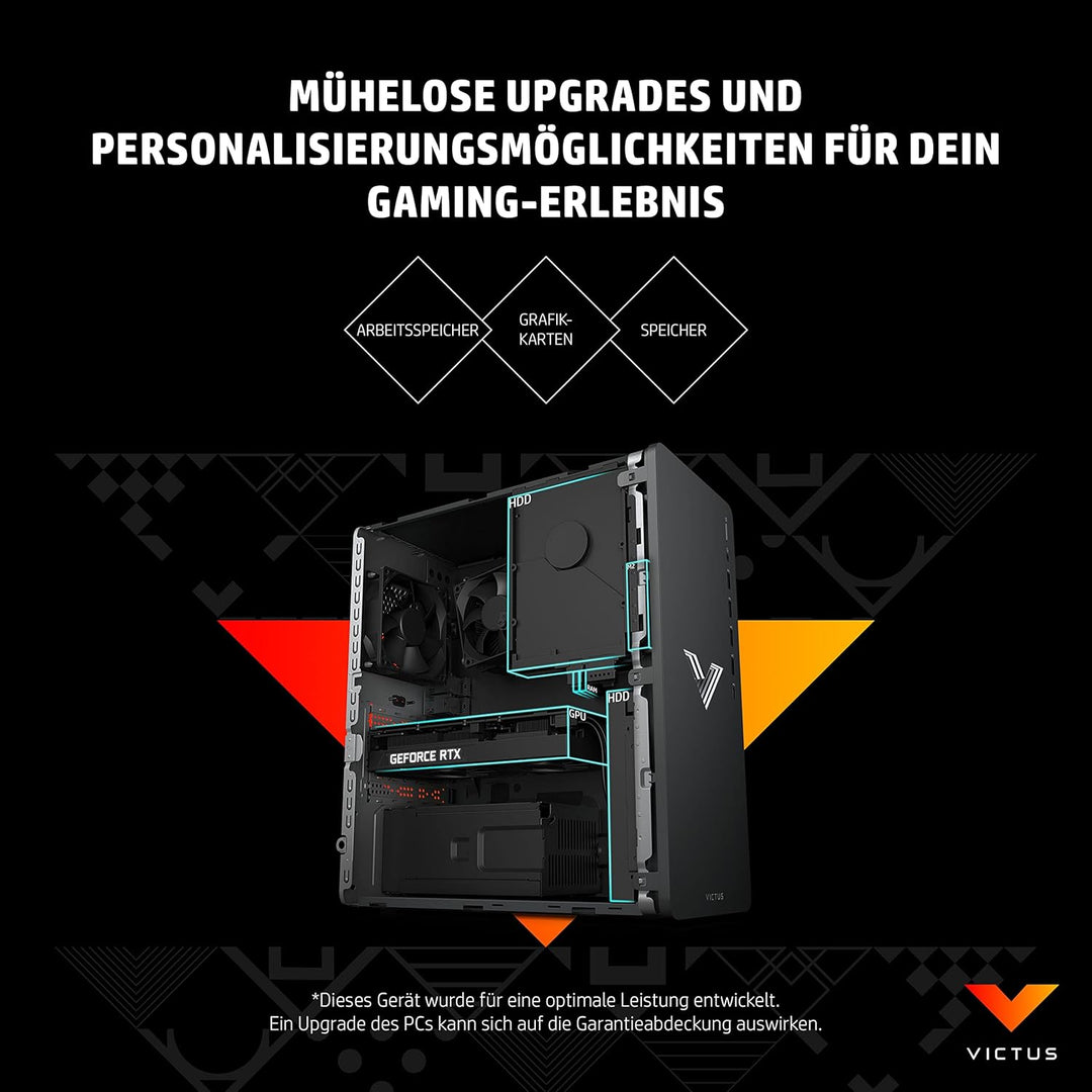 HP VICTUS Gaming PC, Intel® Core™ i5-14400F, 16 GB DDR4 RAM, 512 GB SSD, NVIDIA GeForce RTX 4060, Wi