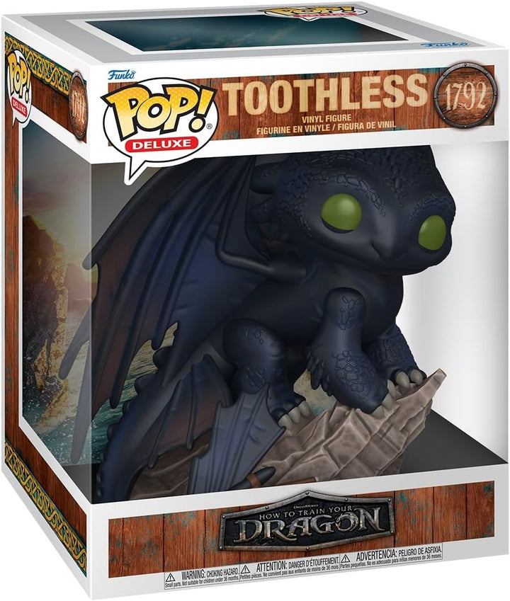 Funko Pop! Deluxe: How to Train Your Dragon Live Action - Toothless - Vinyl-Sammelfigur - Geschenkid