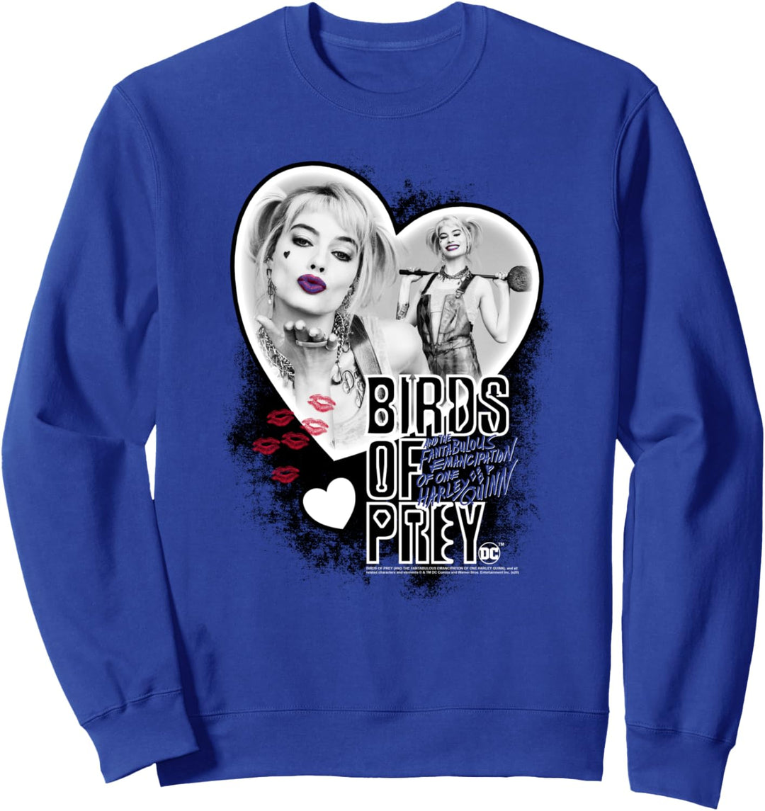 Birds of Prey Harley Quinn Heart Sweatshirt
