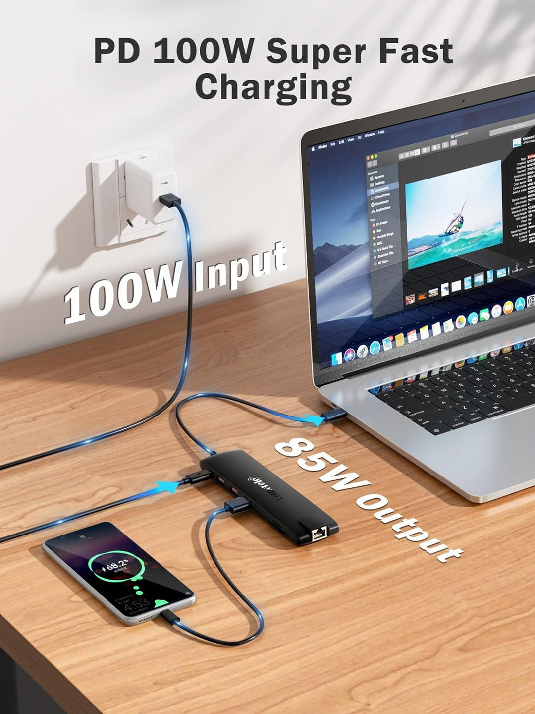 𝟐𝟎𝟐𝟒 𝐔𝐩𝐠𝐫𝐚𝐝𝐞 Docking Station USB C/A 10Gbps 3*Display- 14 in 1, USB C Dock 2 HDMI Adapter 4K, Ethern