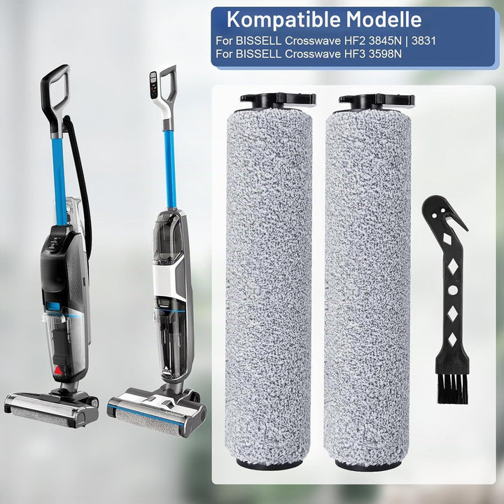 Bürstenrolle Ersatzteile für Bissell CrossWave HF2|3845N|3831，für Bissell CrossWave HF3|3598N Nass T