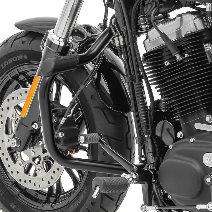 Sturzbügel Kompatibel mit Harley Davidson Sportster 883 Iron (XL 883 N) 09-20 Craftride Mustache sch
