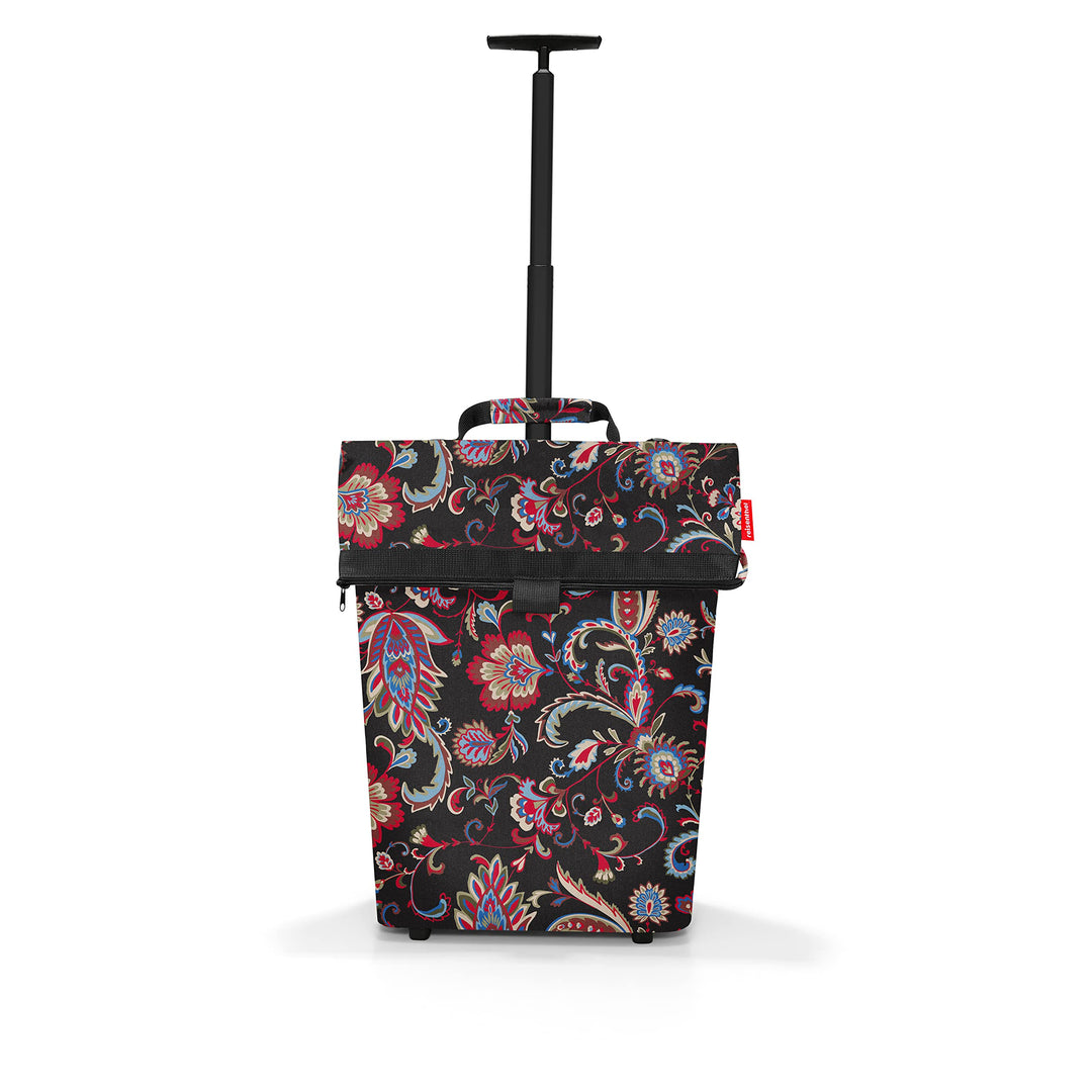 reisenthel Trolley M Frame Paisley Black Tragbarer Einkaufstrolley mit stabilem Aluminiumrahmen Aus