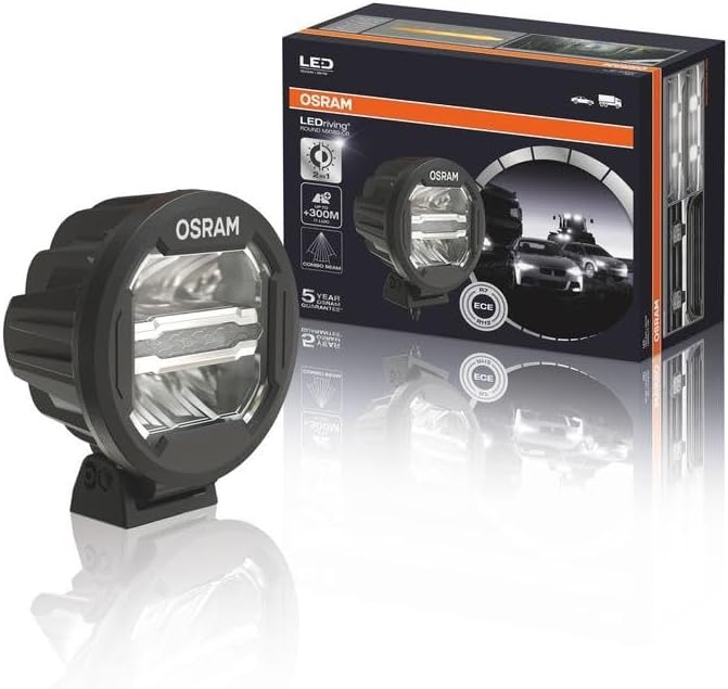 OSRAM LEDriving ROUND MX180-CB, LED Zusatzscheinwerfer für Nah- und Fernlicht, Combo, 3000 Lumen, Li