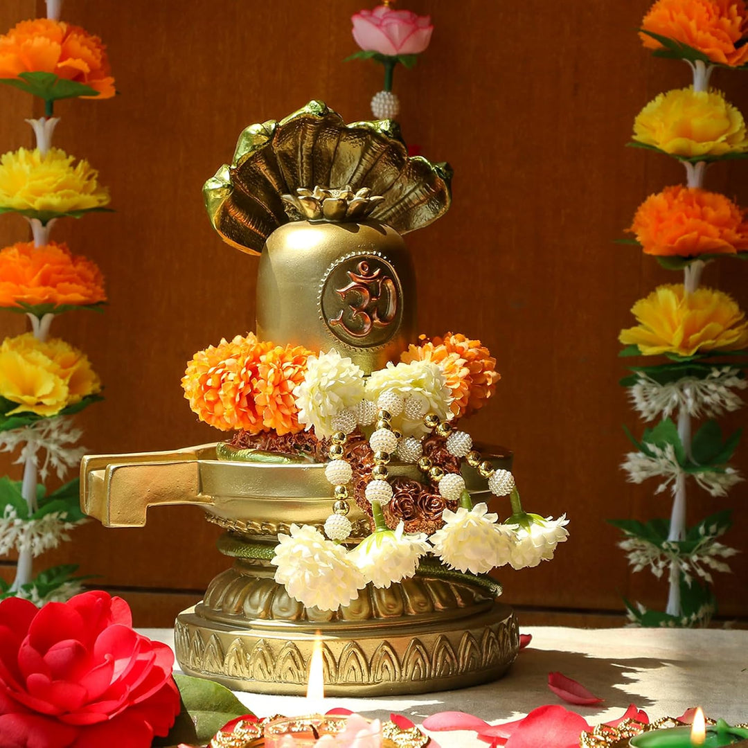 Hindu Idol Shiva Lingam Skulptur – indischer Gott Shiv Ling religiöse Statue Hinduismus Shivling Han