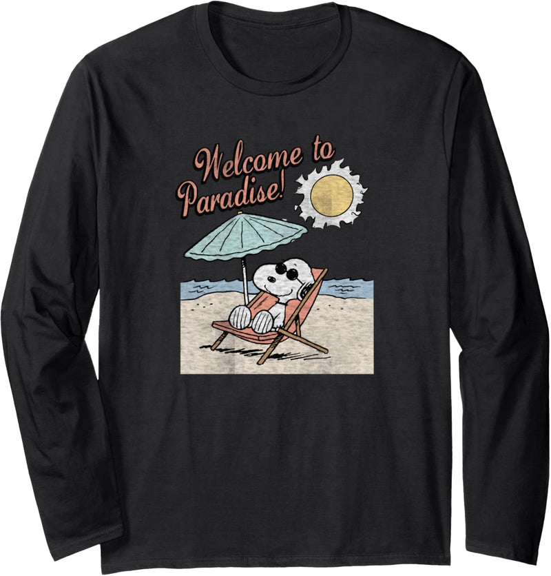 Peanuts Snoopy Willkommen im Paradies Langarmshirt