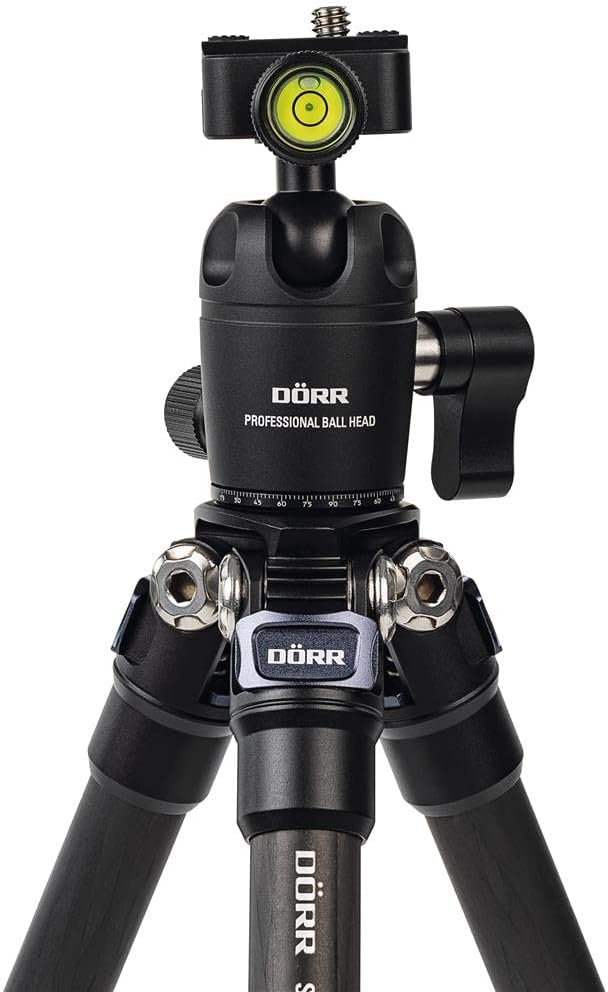 Dorr 380182 Slim Hopper Stativ mit Kugelkopf, 3-teilig, Schwarz'