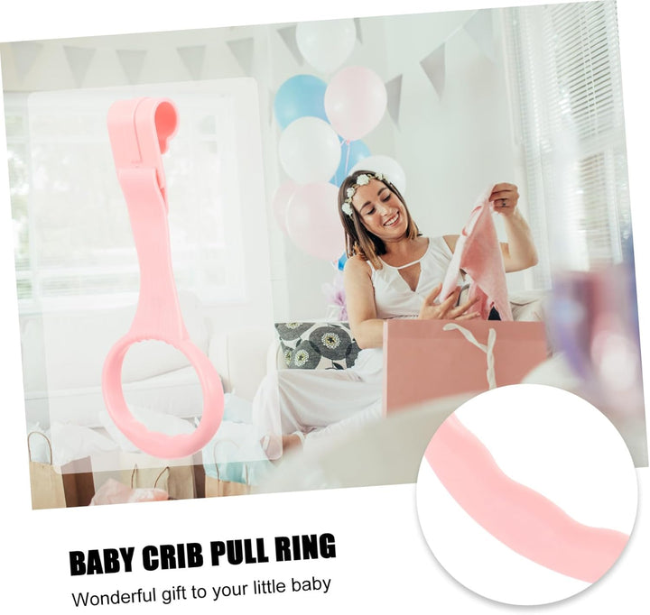 Toyvian 1 Paar Tragbare Steh Sicherheitsringe aus Pp in Rosa | Sanfte Kanten, für Säuglinge und Klei